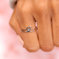Opal Wave Ring Gallery Thumbnail