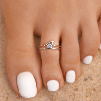 Opal Wave Toe Ring Gallery Thumbnail