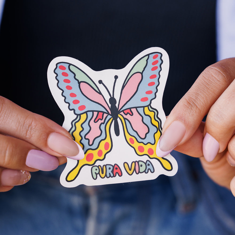 Psychedelic Butterfly Sticker 2