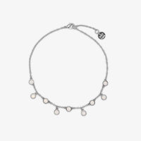 Delicate Opal Chain Anklet Gallery Thumbnail