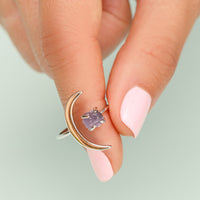 Crescent Moon Ring Gallery Thumbnail