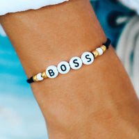 Boss Alphabet Bead Bracelet Gallery Thumbnail