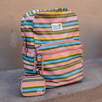 Mini Pink and Green Striped Jewelry Case Gallery Thumbnail