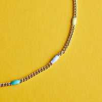 Gumdrop Enamel Bead Chain Anklet Gallery Thumbnail