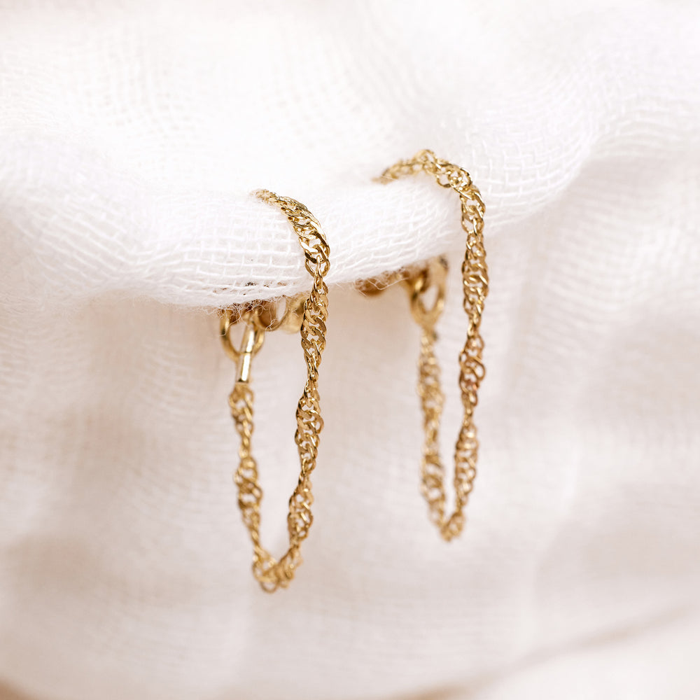 Chain Wrap Earrings 1