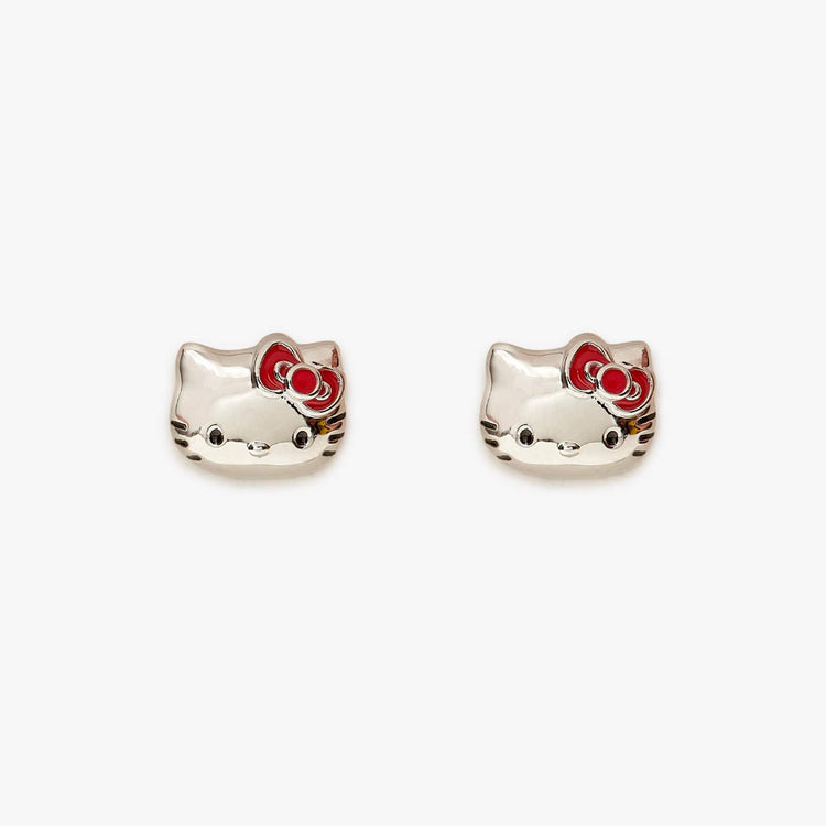 Hello Kitty Face Stud Earrings
