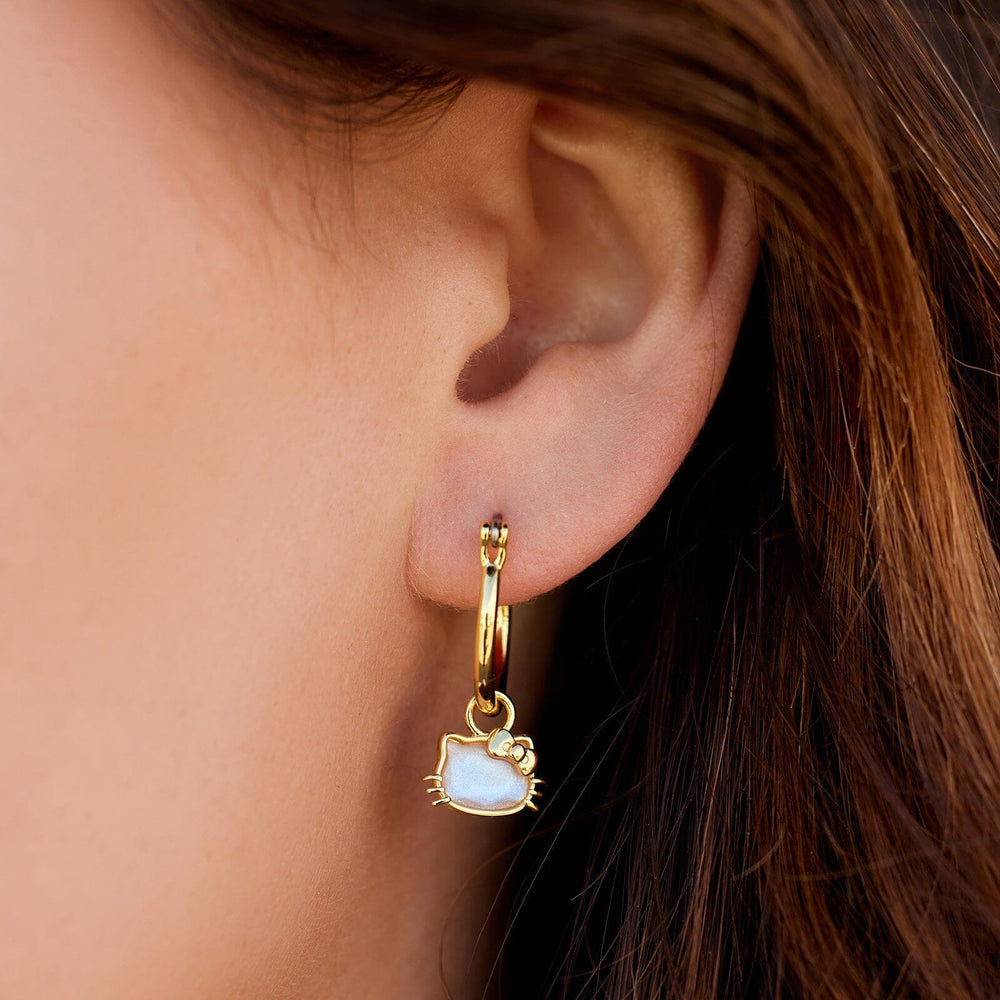 Hello Kitty Opal Hoop Earrings 2