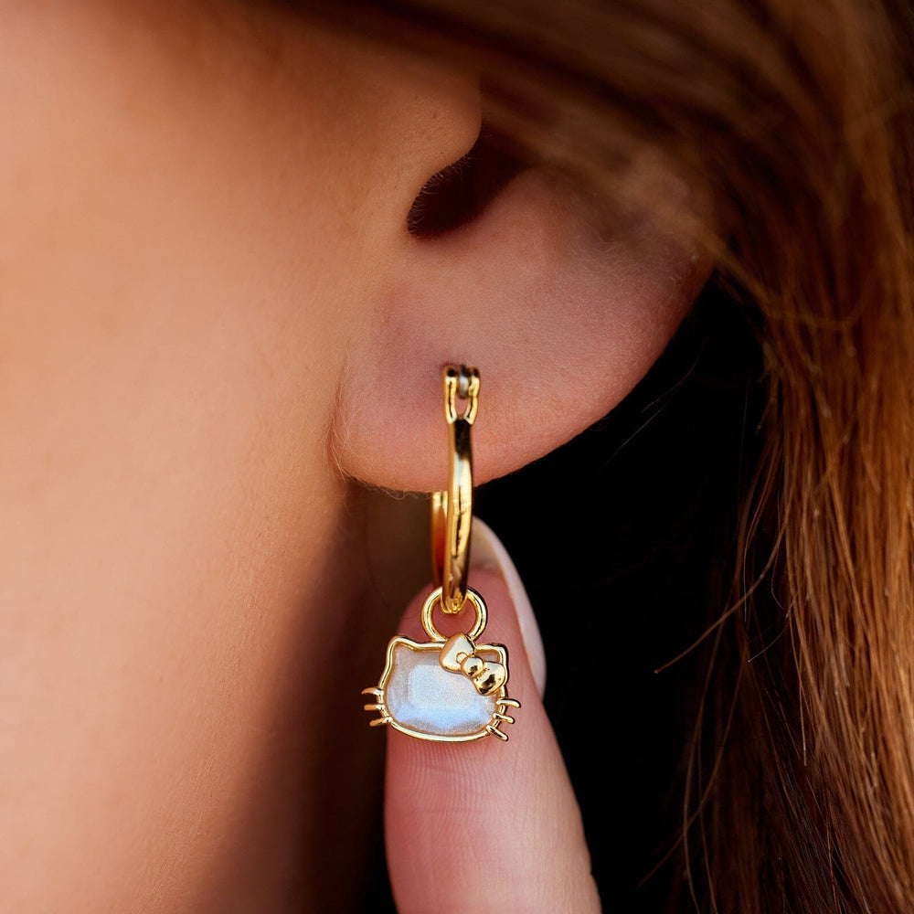 Hello Kitty Opal Hoop Earrings 3