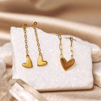 Heart Dangle Earrings Gallery Thumbnail