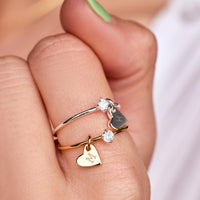 Demi-Fine Engravable Heart Ring Gallery Thumbnail