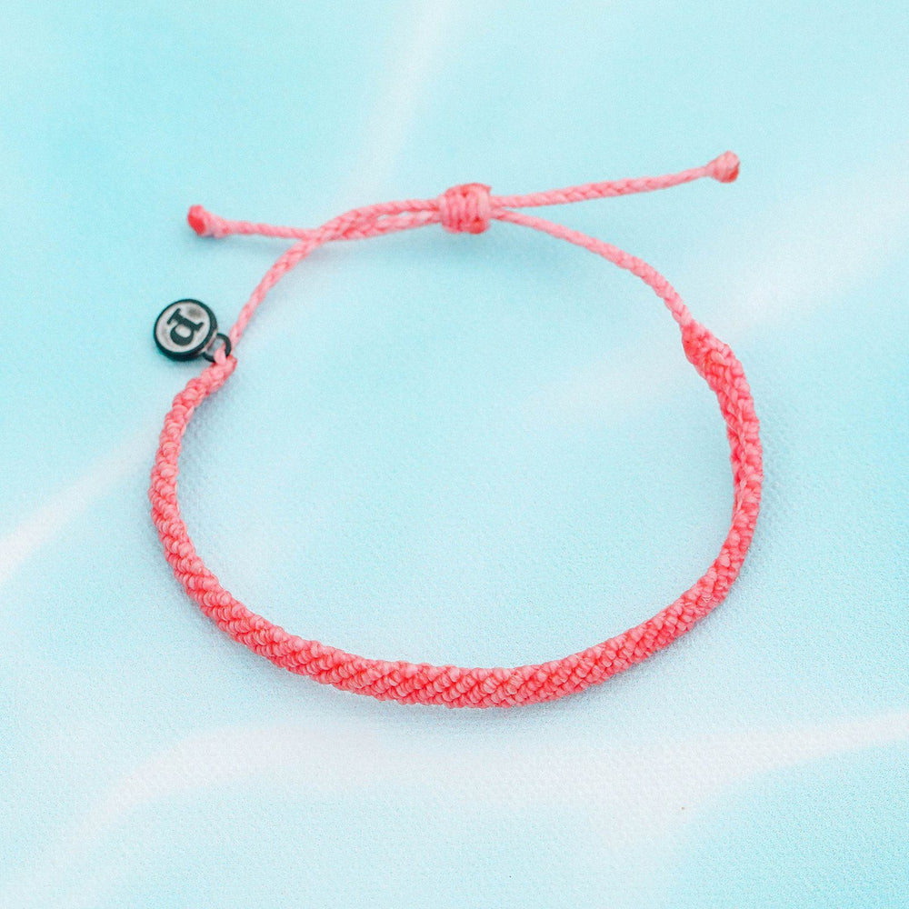 Pink Half Flat Woven Bracelet 6