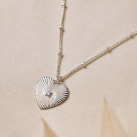 Sunburst Heart Necklace