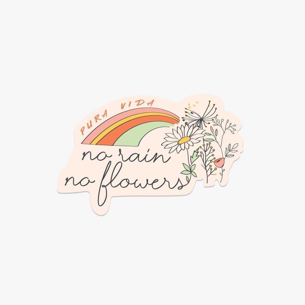 Rain Flowers Sticker 1